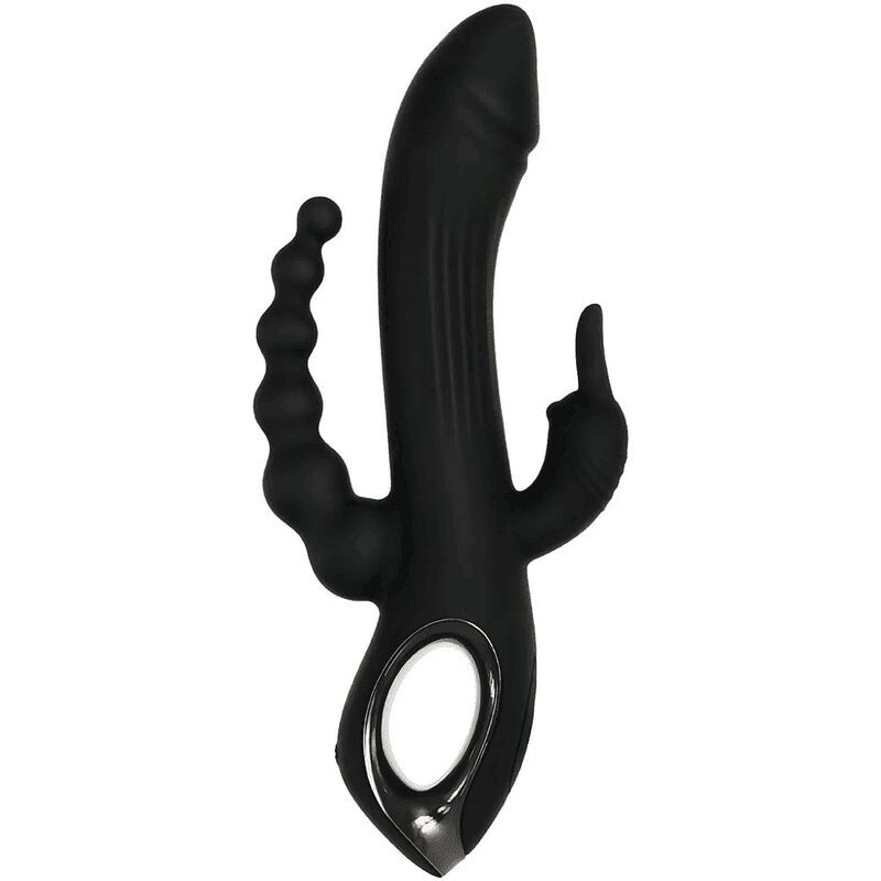 Vibrador De Triple Estimulación Trifecta Negro - Imagen 2