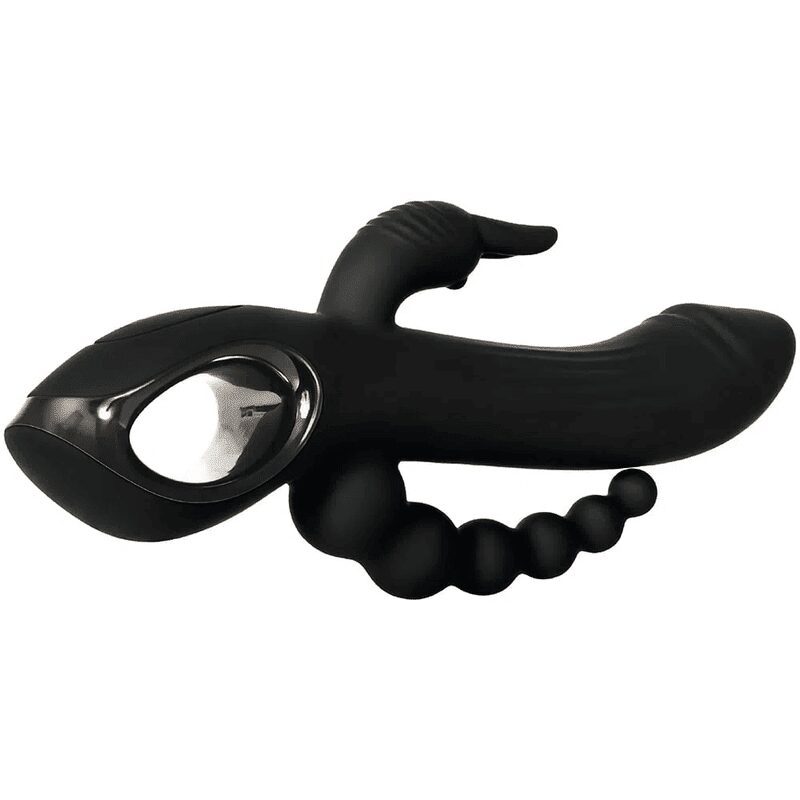 Vibrador De Triple Estimulación Trifecta Negro - Imagen 3