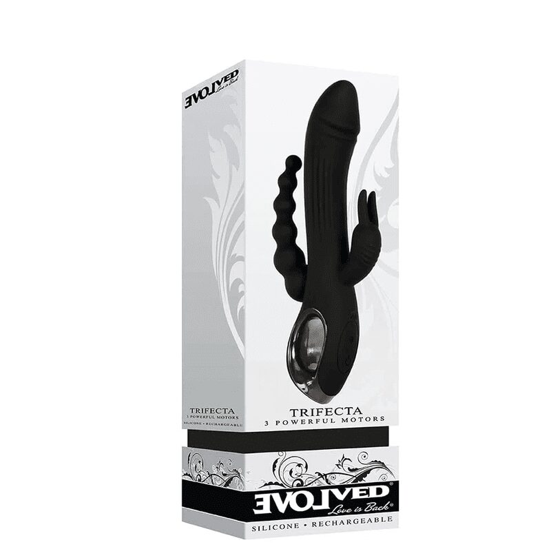 Vibrador De Triple Estimulación Trifecta Negro - Imagen 6