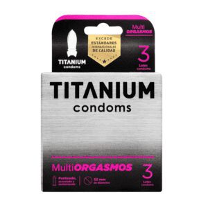 Condones Titanium Multiorgasmos x 3 Unidades