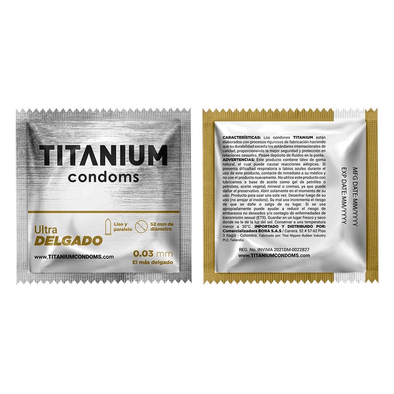 Condones Titanium Ultra Delgado x3 Unidades - Imagen 4