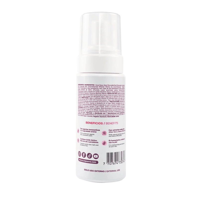 Jabón Íntimo UVA Espuma 150ml - Imagen 3