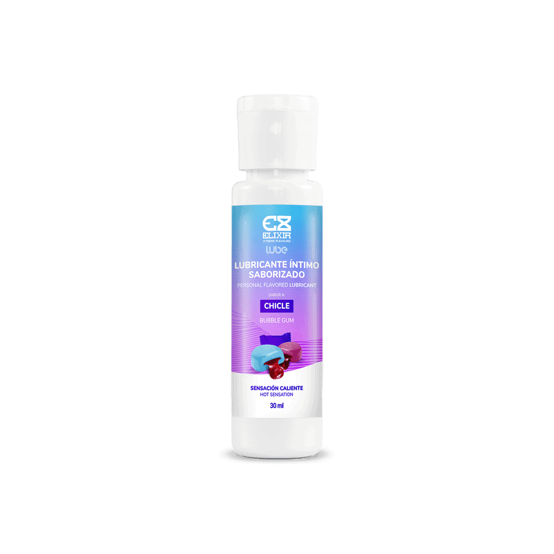 Lubricante Sensación Caliente sabor a Chicle Elixir x 30ml - Imagen 2