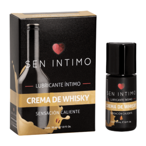 Lubricante Crema de Whisky Sensación Caliente x 30ml Sen Íntimo