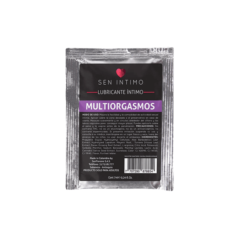 Lubricante Multiorgasmos Sachet x 7ml Sen Íntimo
