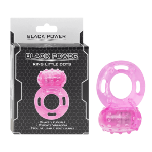 Anillo Vibrador para el pene Ring Little Dots Black Power