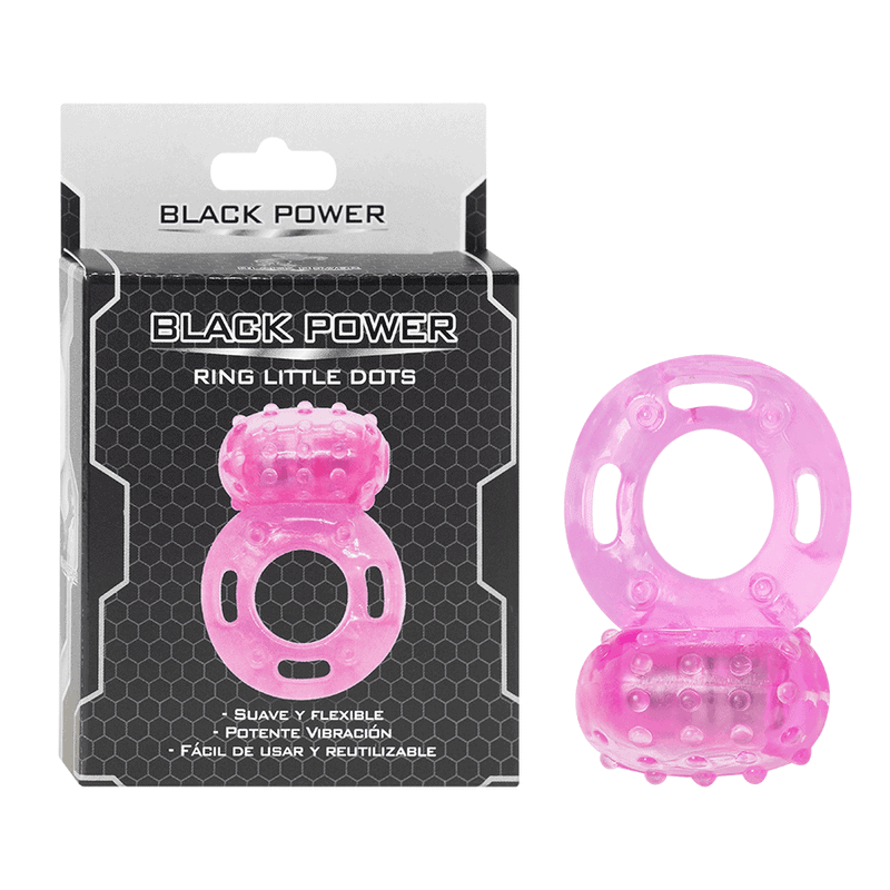 Anillo Vibrador para el pene Ring Little Dots Black Power