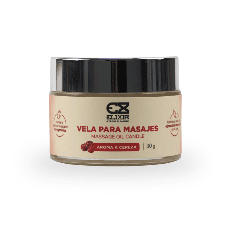 Vela Para Masajes Corporales Elixir - Aroma a Cereza