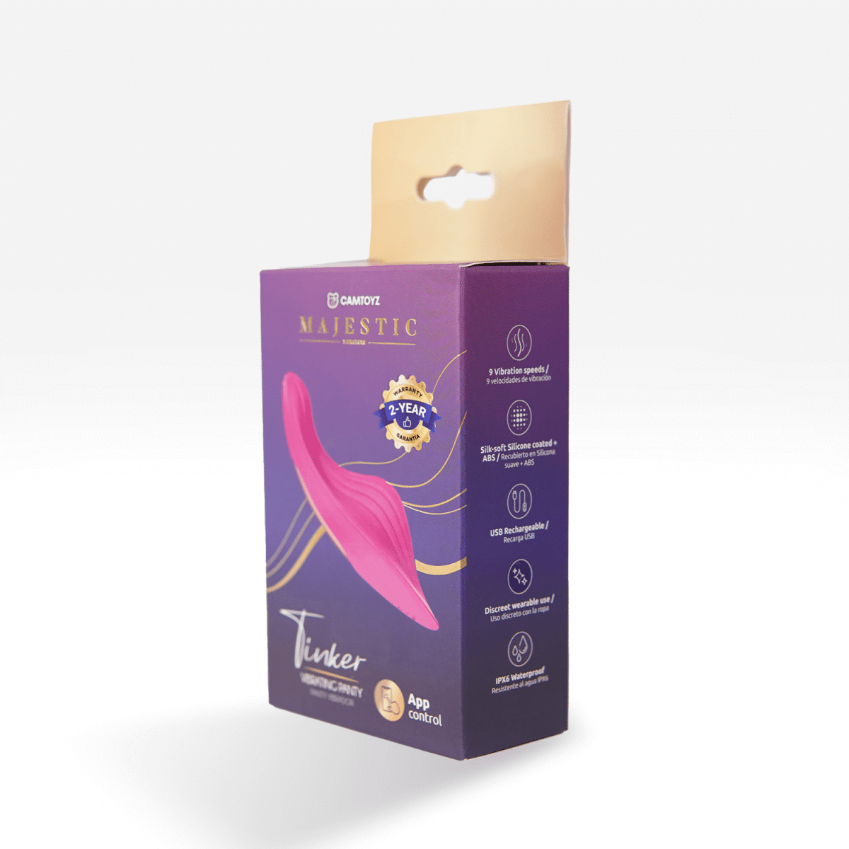 Vibrador Para Panty Tinker Con App Camtoyz - Imagen 2