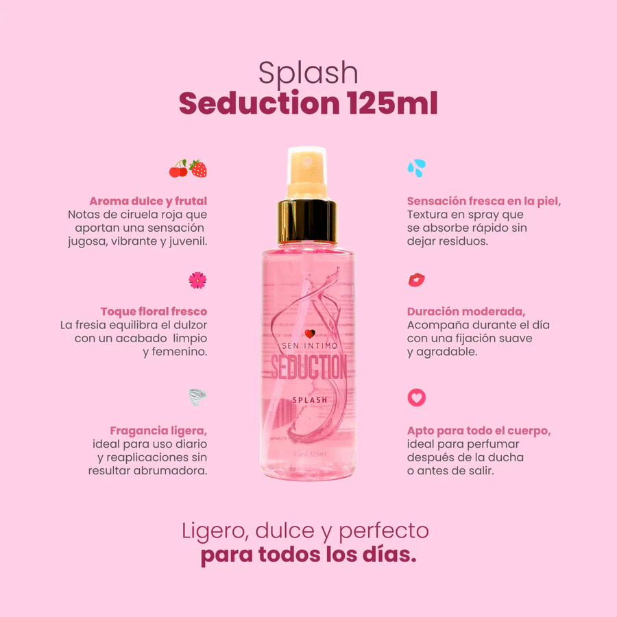 Splash Seduction X 125 ml Sen Intimo - Imagen 3