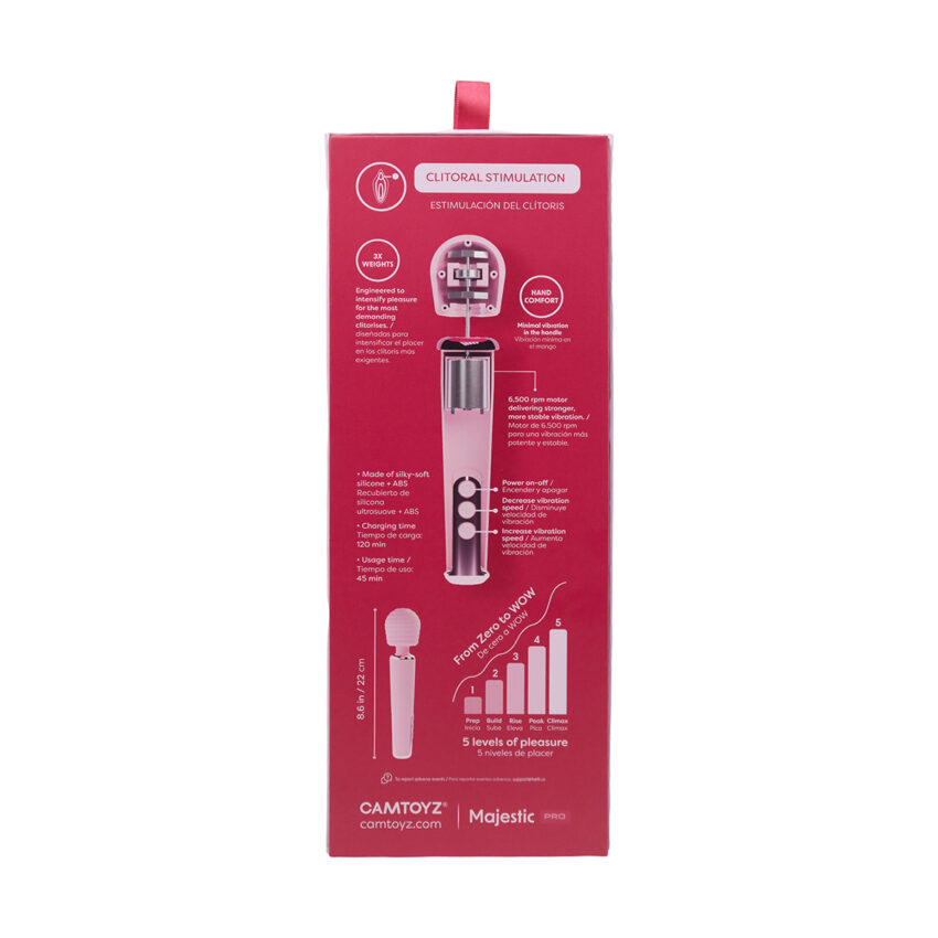 Vibrador Wand Intense con App Camtoyz - Imagen 8