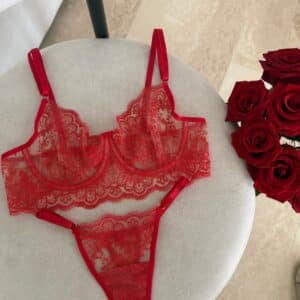 Lencería erótica Set Anny Rojo