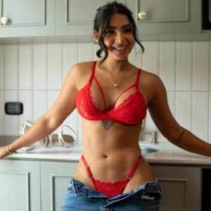 Lencería erótica Yaneth Rojo